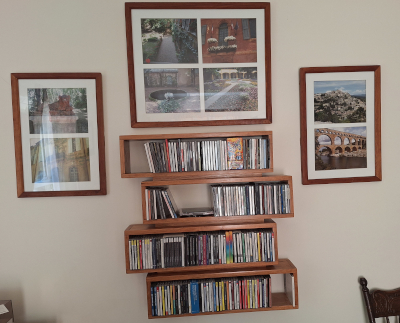 Wall-hung CD Cabinet in use